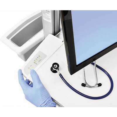 Chariot TV Ergotron SV42-6201-2 25,4 cm (10") - 61 cm (24") réglable en hauteur, tablette pour clavier, inclinable, mobi-3