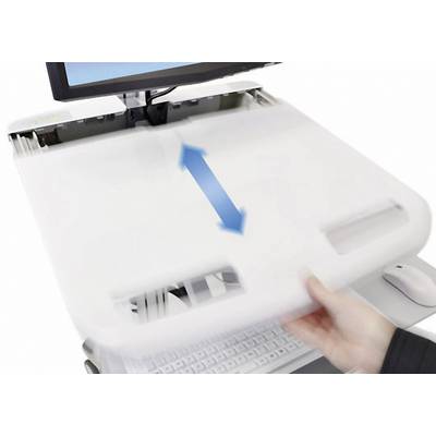 Chariot TV Ergotron SV42-6201-2 25,4 cm (10") - 61 cm (24") réglable en hauteur, tablette pour clavier, inclinable, mobi-4