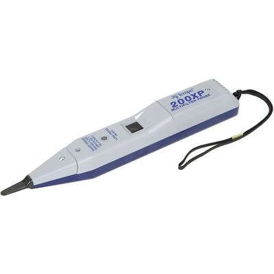 Appareil de test électrique portant l'inscription '200XP Multitest Probe' sur une surface blanche, de forme allongée avec une pointe.