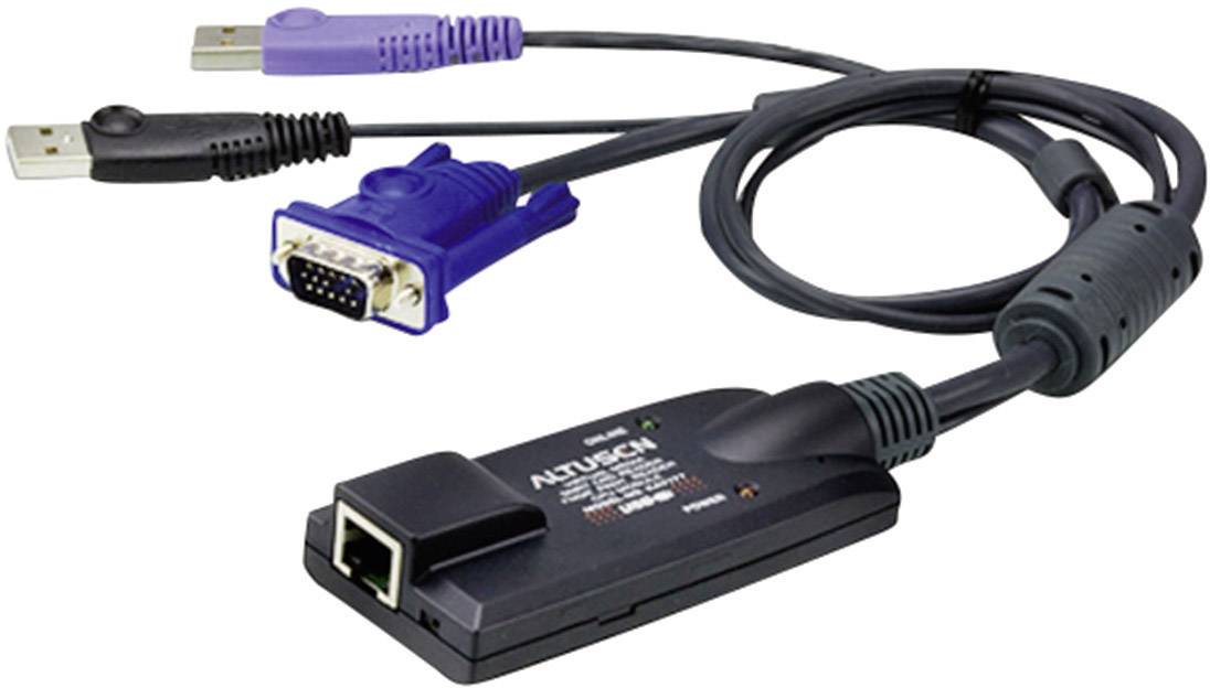 ATEN KA7177 Module CPU KVM USB-VGA Cat.5e/6, lecteur de carte, supports virtuels-0