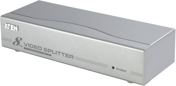 ATEN VS98A-AT-G 8 ports Répartiteur VGA  1920 x 1440 pixels argent