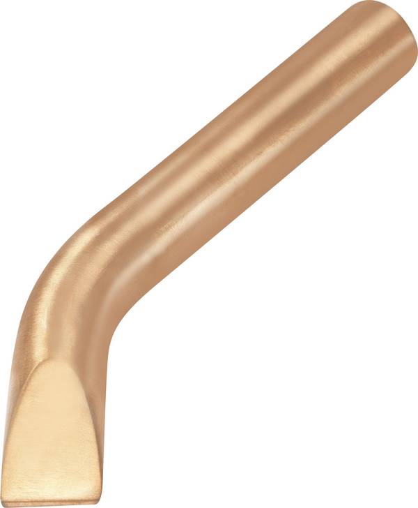 TOOLCRAFT KB-200 Panne de fer à souder forme de burin, coudée Taille de la panne 19.5 mm Longueur de la panne 130 mm Contenu 1 pc(s)