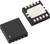 Deux petits circuits intégrés carrés à broches multiples.