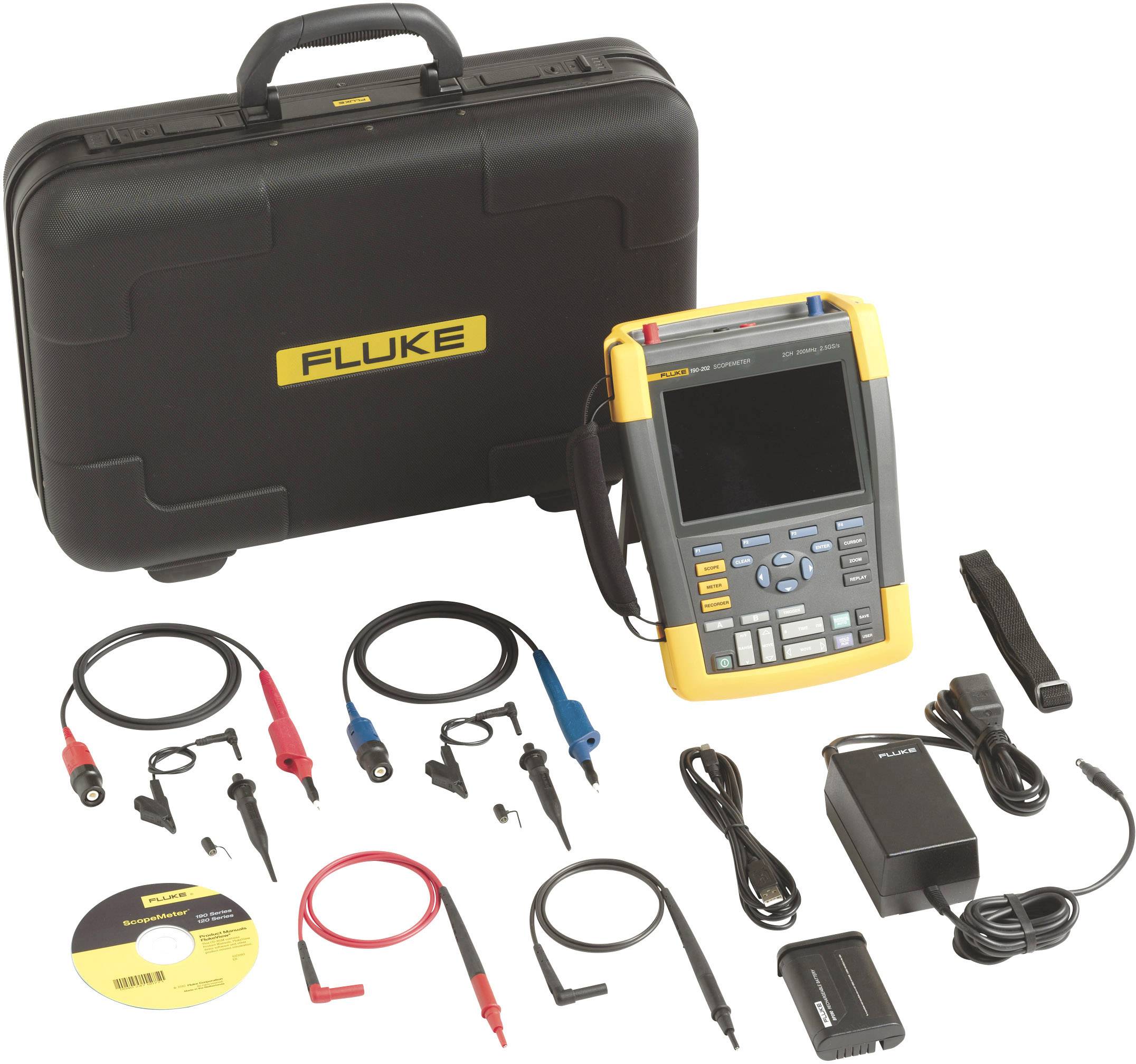 Oscilloscopes portatifs Fluke Scopemeter® Fluke 190 série II Etalonnage