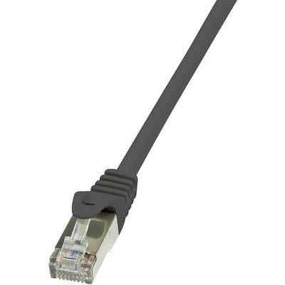 Câble réseau LogiLink CAT5 6F/UTP 0.50 m noir  - CP2023S -  [1x RJ45 mâle - 1x RJ45 mâle]