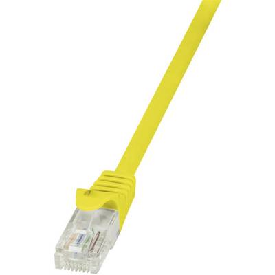 Câble réseau RJ45 CAT 6 U / UTP LogiLink - 2 connecteurs RJ45 - 3 m - Jaune - CP2067U