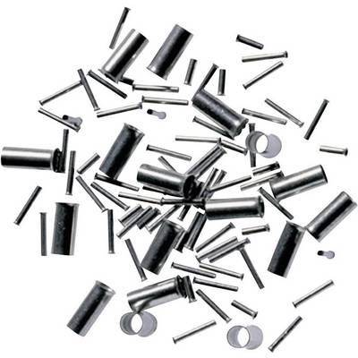 Plusieurs broches et tubes métalliques de différentes tailles et formes sont dispersés sur une surface blanche.