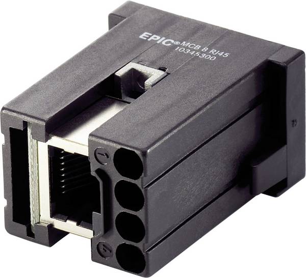 LAPP 10345300 Module femelle RJ45 EPIC® MC Nombre total de pôles 4, 8 5 pc(s)