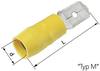 Cosse à languette mâle 6.3 x 0.8 mm LAPP L-RA 63 M 63103010 180 ° partiellement isolé rouge 100 pc(s)
