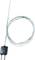 Thermocouple de type K avec câble torsadé, adapté pour la mesure de température dans des applications industrielles.