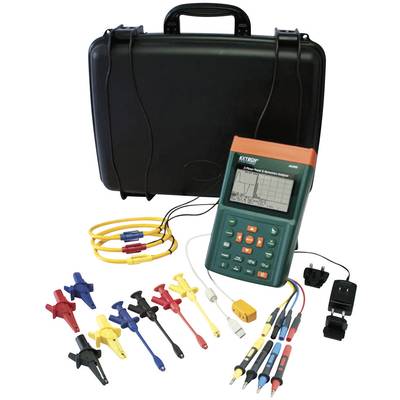 Extech PQ3350-1 Analyseur de réseau monophasé, triphasé avec pince ampèremétrique, avec fonction enregistreur-0