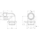 N/A LAPP SKINDICHT® RWV-M 16X1,5 O. E+D 52107811 protégé contre la corrosion M16 M16 Fonte naturel 25 pc(s)
