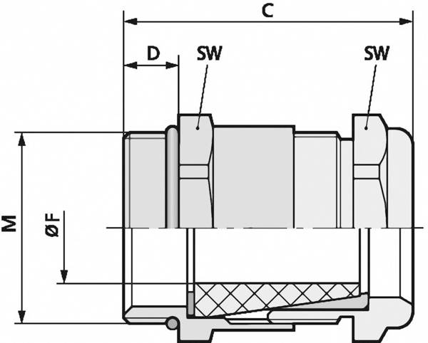 N/A LAPP SKINDICHT® SHV-M-VITON 25X1,5/21/20 52105530 M25 laiton laiton 25 pc(s)