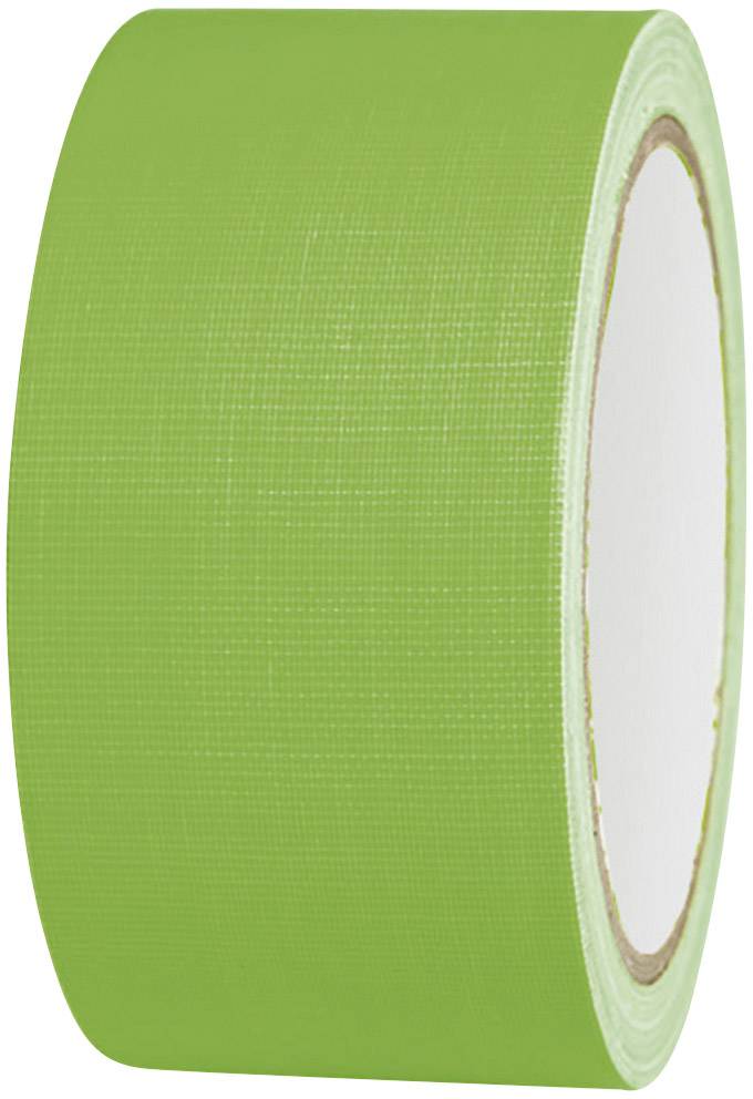 Ruban adhésif toilé 80FL5025GC TOOLCRAFT 80FL5025GC vert fluorescent (L x l) 25 m x 50 mm adhésif thermofusible 1 pc(s)