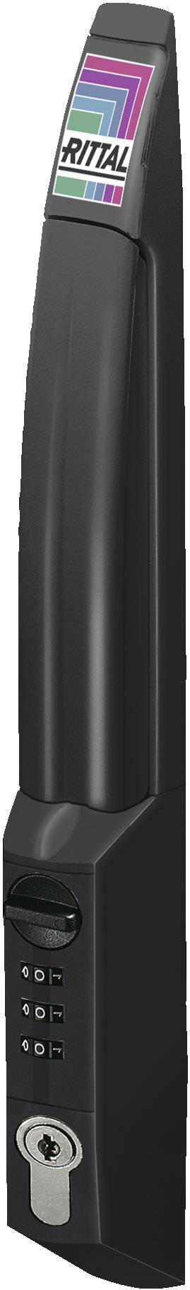 Rittal DK 7200.801 Poignée de sécurité avec codage personnalisé noir (RAL 9005) 1 pc(s) Piece