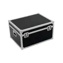 Mallette Omnitronic Case heavy avec poignée de transport noir bois, aluminium, Chrome