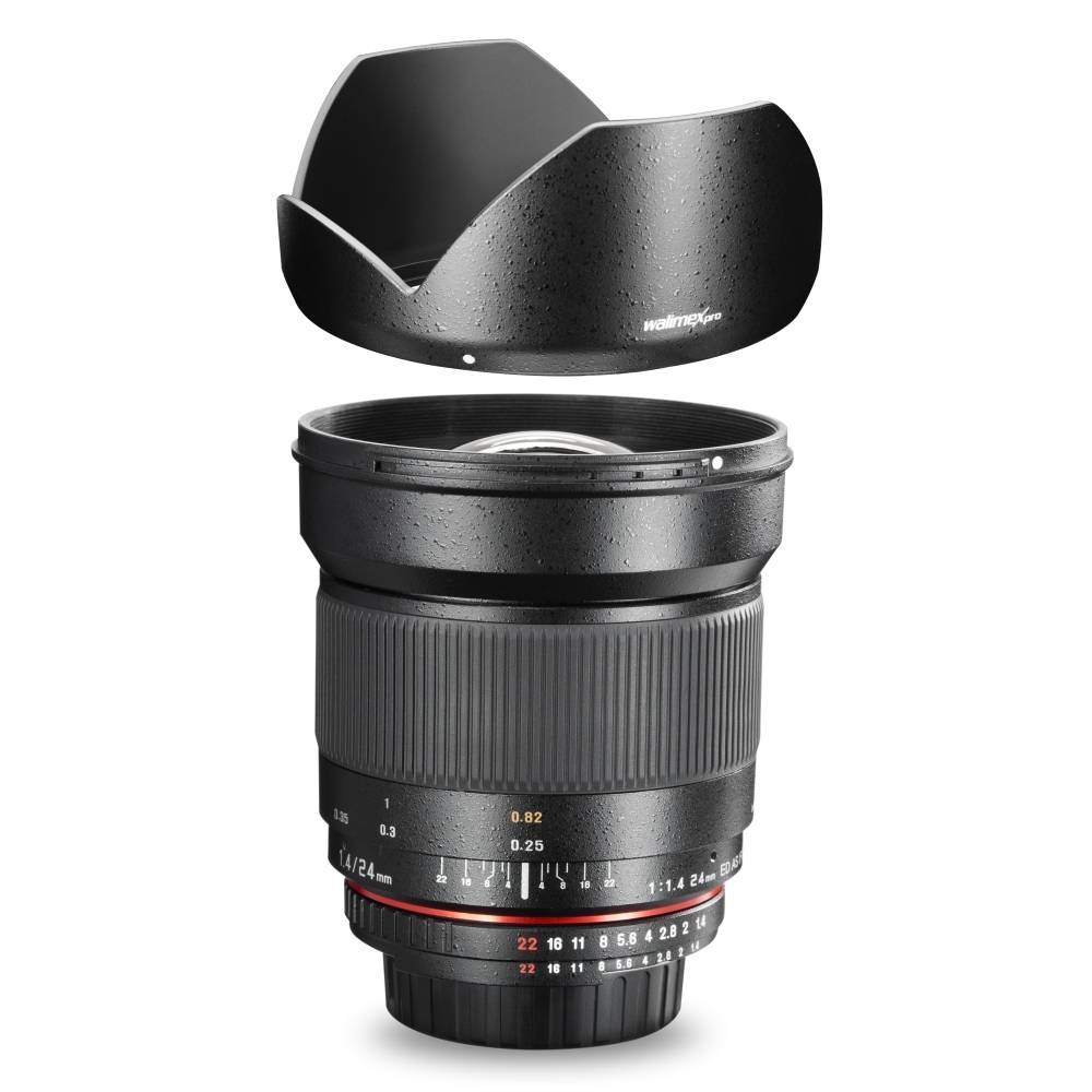 Objectif grand angle Walimex Pro 24/1,4 IF f/1 - 1.4 24 mm-1