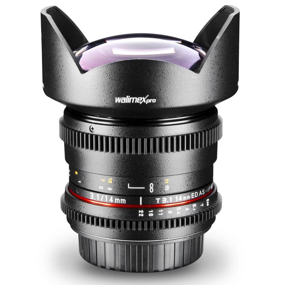 Objectif grand angle Walimex Pro 14/3,1 VDSLR f/1 - 3.1 14 mm-1
