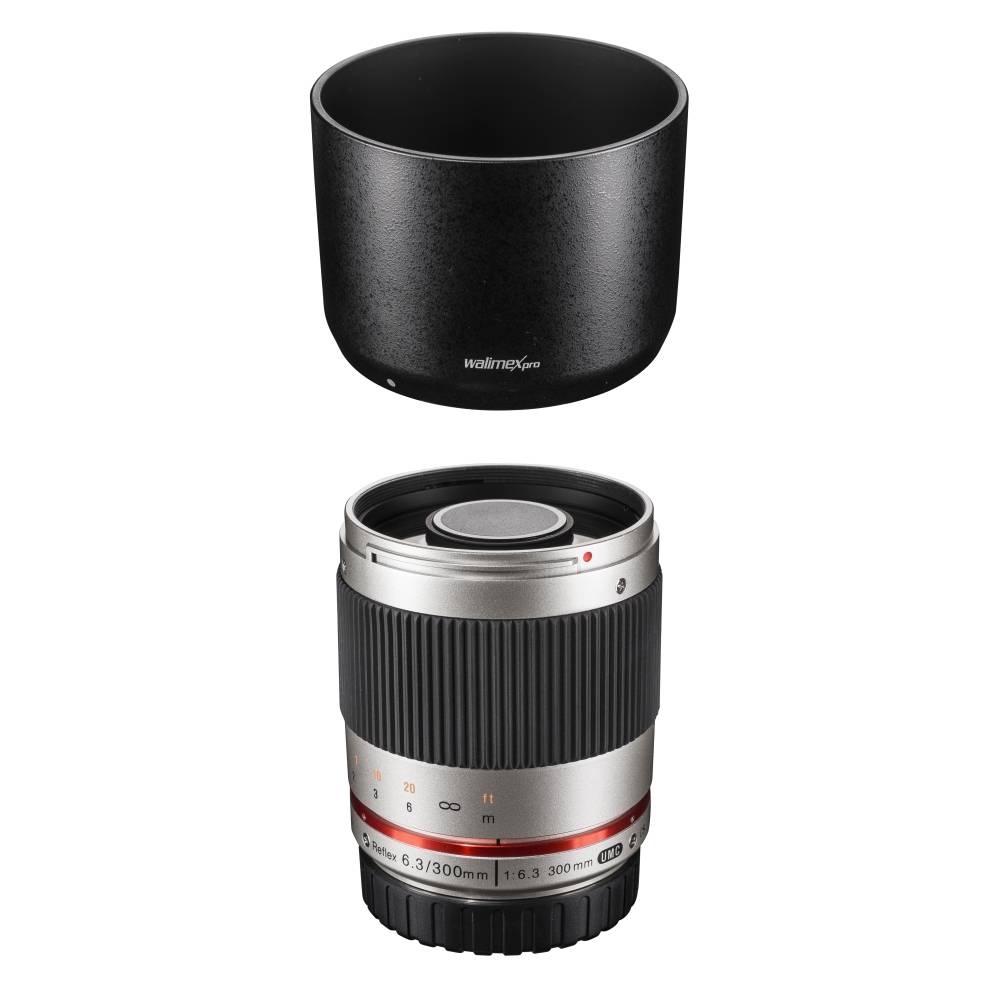 Téléobjectif Walimex Pro Telelens zilver f/1 - 6.3 300 mm-1