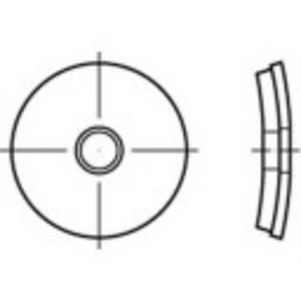 Disque d'étanchéité 25 mm 6.8 mm   acier inoxydable A2 1000 pc(s) TOOLCRAFT  1070020