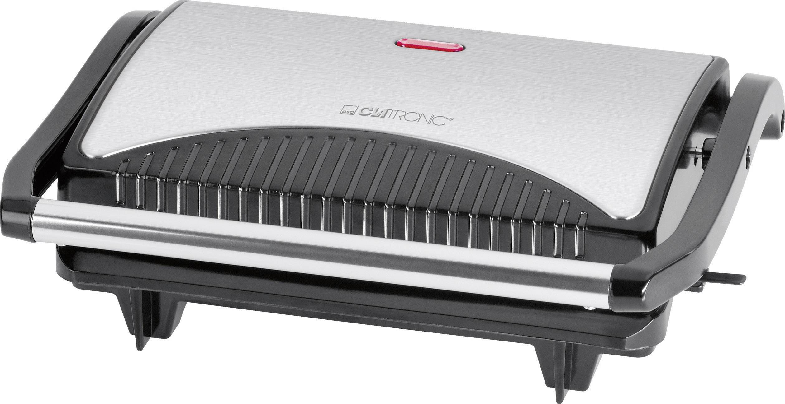 Grill de contact Clatronic MG 3519 noir, acier inoxydable Grill de contact Clatronic MG 3519 noir, acier inoxydable