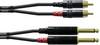 Câble adaptateur audio [2x Jack mâle 6.35 mm - 2x Cinch-RCA mâle] Cordial CFU1,5PC noir 1.50 m