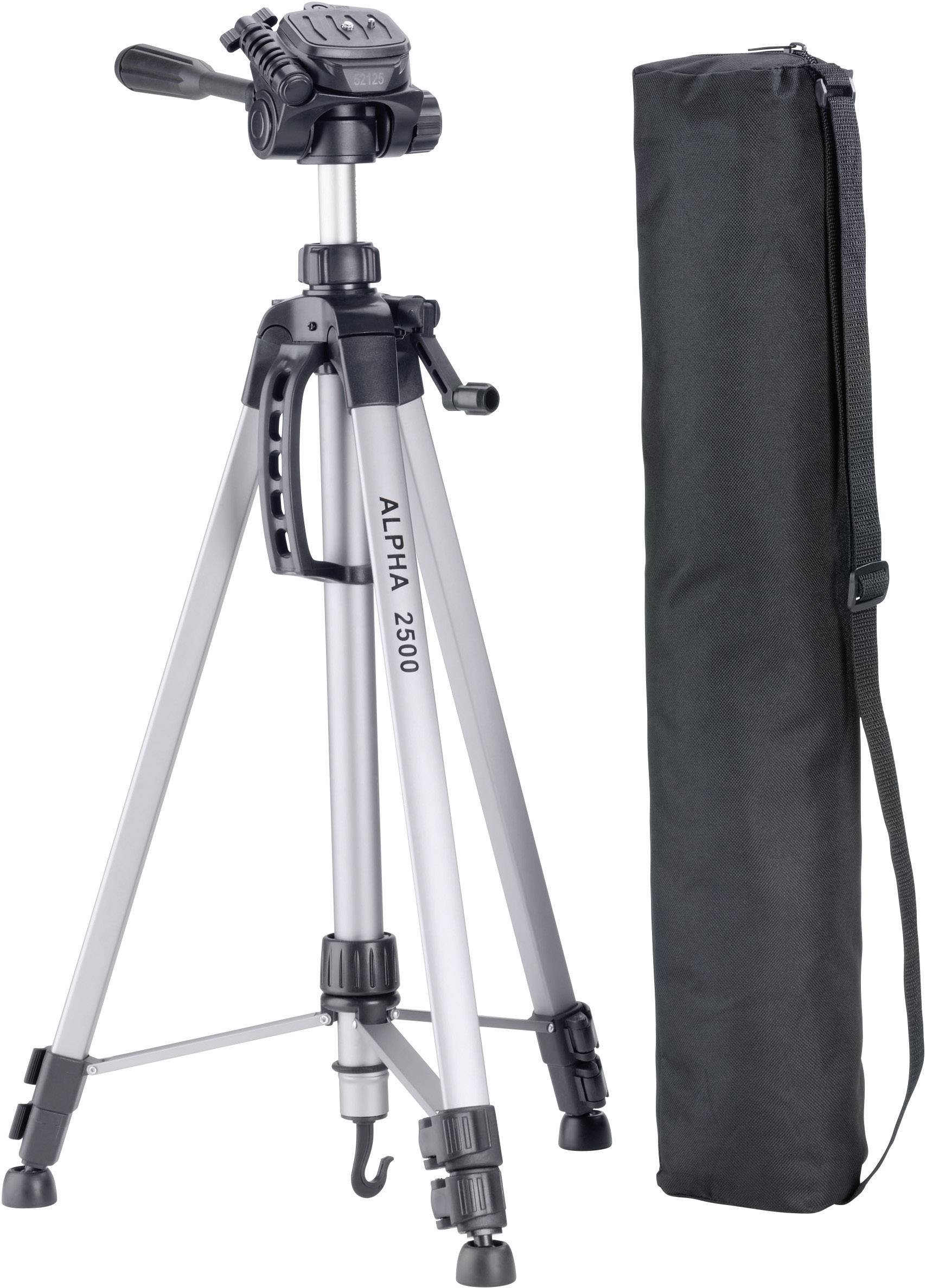 Cullmann Alpha 2500 Trépied Hauteur de travail=63 - 165 cm argent housse incluse