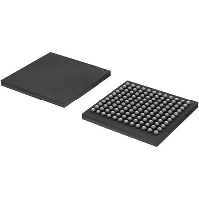 'Représentation abstraite d'un composant électronique avec une surface lisse et une grille de billes métalliques sur sa face inférieure.'