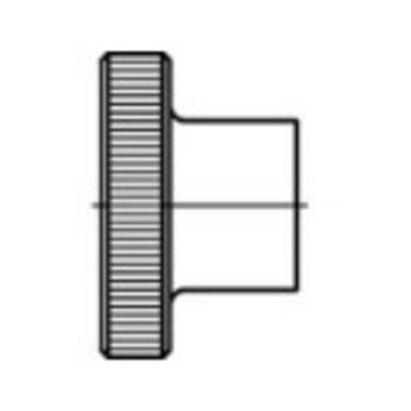 TOOLCRAFT  107571 Écrou moleté M8   DIN 466   acier  50 pc(s)
