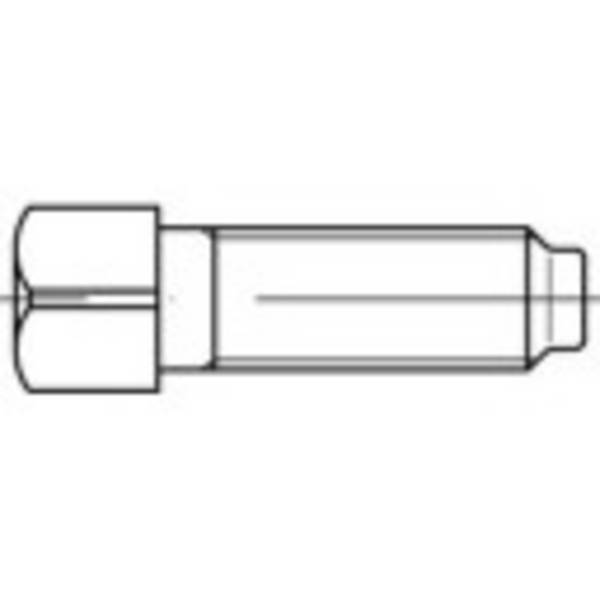 Vis carrée TOOLCRAFT 107942  100 pc(s) M6 16 mm tête carrée 4 pans acier N/A