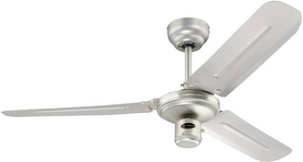 Ventilateur de plafond Westinghouse Industrial nickel Nombre de pales de rotor: 3 (Ø) 122 cm ...