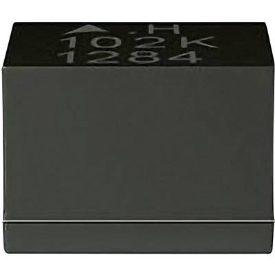 Un objet noir, cubique, portant l'inscription 'H 102K 1284' sur sa face supérieure.
