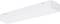 Un bandeau lumineux LED blanc rectangulaire pour montage au plafond, couramment utilisé dans les environnements de bureaux ou industriels.