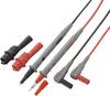 Set de cordons de mesure de sécurité 1.20 m noir, rouge VOLTCRAFT MS-2