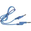 VOLTCRAFT Cordon de mesure Banane mâle 4 mm Banane mâle 4 mm 1.00 m bleu 1 pc(s)