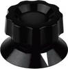Tête de bouton rotatif Mentor 474.91 noir (Ø x H) 58 mm x 35.5 mm 1 pc(s)