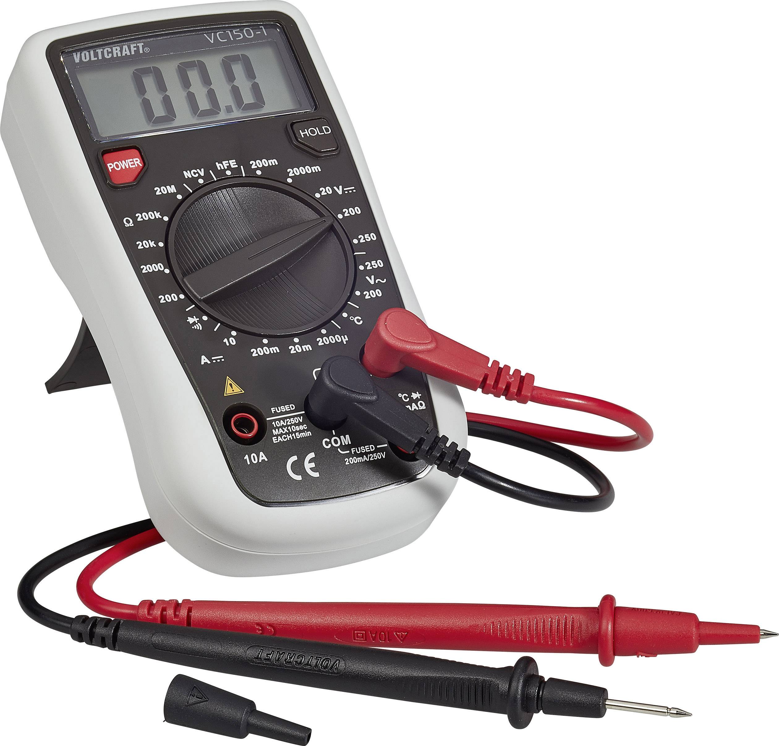 Multimètre VOLTCRAFT VC1501 CAT III 250 V Affichage (nombre de points