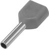 Embout double d'extrémité de câble TE Connectivity 966144-2 0.75 mm² x 8 mm partiellement isolé gris 500 pc(s)