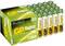 Lot de 40 piles alcalines AAA GP Super, 1,5V, en emballage vert et jaune avec l'inscription 'SUPER VALUE' et des symboles de produit.