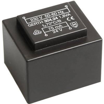 Gerth PT302101 Transformateur pour circuits imprimés 1 x 230 V 1 x 21 V/AC 1.80 VA 85 mA 