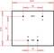Un diagramme rectangulaire avec des dimensions en millimètres. En haut 'prim' avec 4 points et en bas 'sek' avec 2 points. Essentiel pour la mise en page.