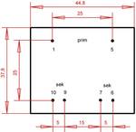 Transformateur pour circuit imprimé EI 42/14,8