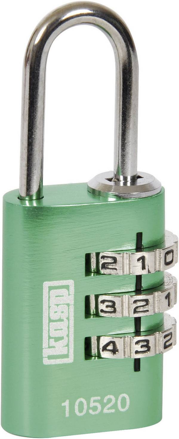 Cadenas Kasp K10520GRED vert avec serrure à combinaison