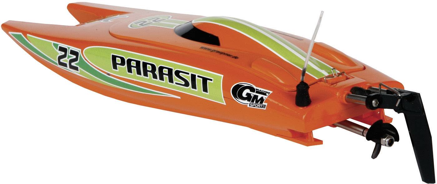 bateau rc de course wp parasit rennboot rtr 2.4 ghz graupner