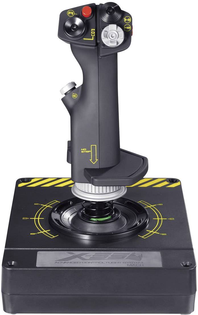 Saitek Pro Flight X55 Rhino H.O.T.A.S. System Joystick pour simulateur de vol USB PC noir