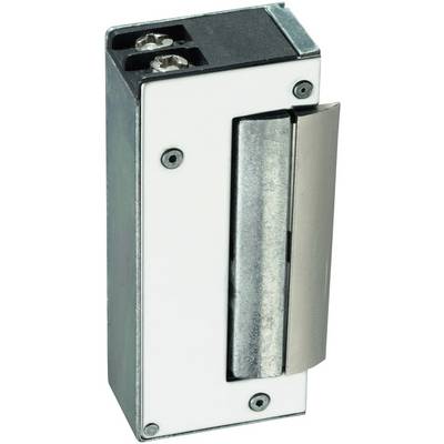 Ouvre-porte électrique avec boîtier métallique et mécanisme apparent, adapté pour une utilisation dans les systèmes de sécurité et de contrôle d'accès.