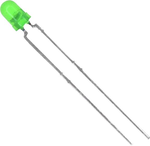 Vishay TLHG4405 LED vert rond 3 mm 15 mcd 60 ° 30 mA 2.4 V