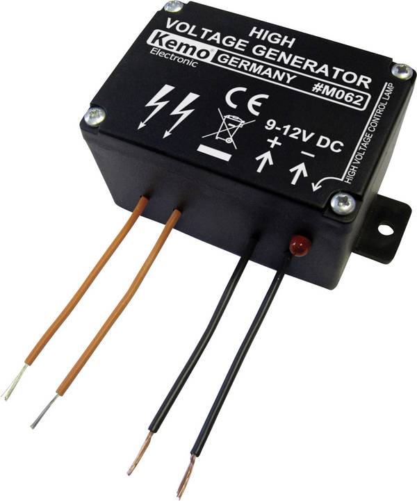 Kemo M062 Mini-générateur de haute tension kit monté 9 V/DC, 12 V/DC