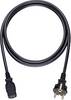 alimentation Câble de raccordement [1x Prise mâle + contact de protection - 1x Secteur femelle C13] 3.00 m noir Oehlbach Powercord C 13