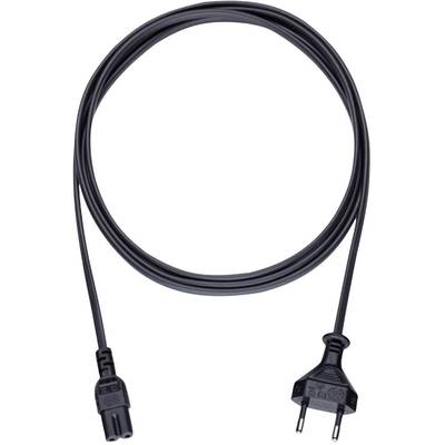 Câble d'alimentation Oehlbach -  1 fiche mâle C8 pour petits appareils/1 connecteur Euro mâle - 5m - Noir  - 17048